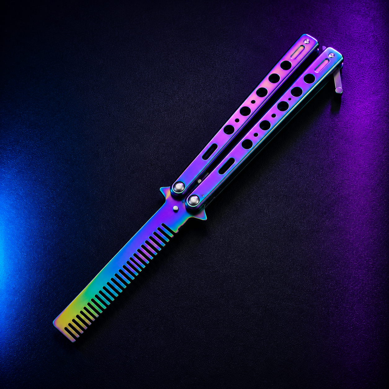 Balisong de Titanio — Edición Peine