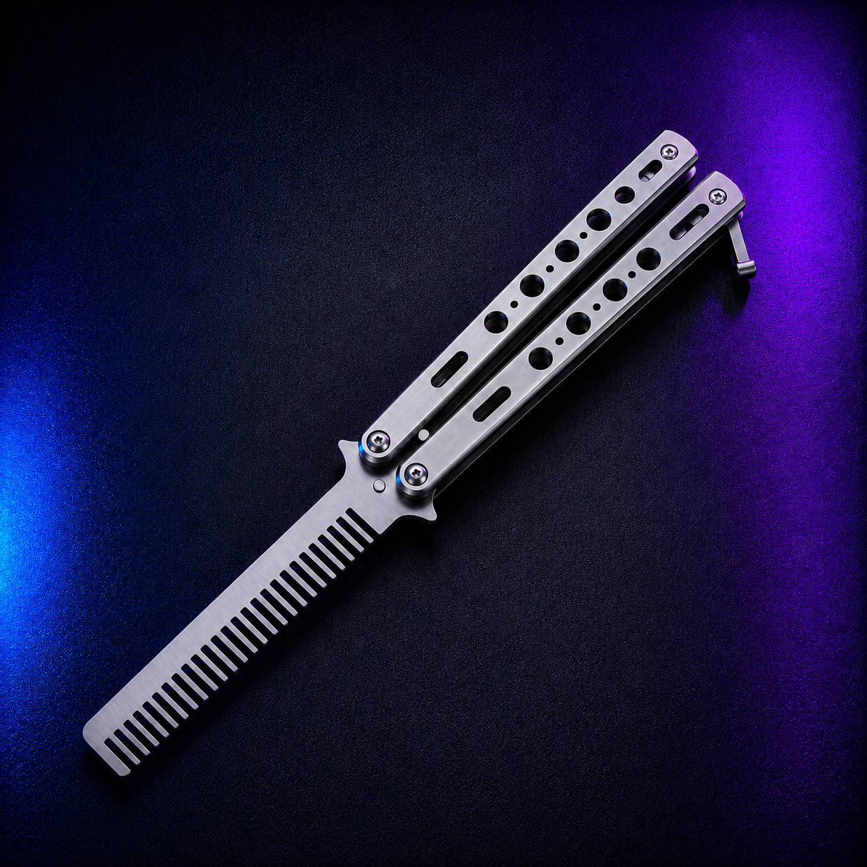 Balisong de Titanio — Edición Peine