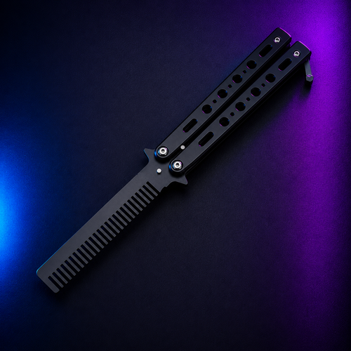 Balisong de Titanio — Edición Peine